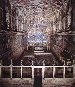 Interior of the Sistine Chapel Michelangelo Buonarroti